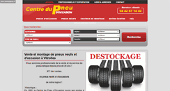 Desktop Screenshot of centredupneu.fr