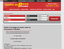 Tablet Screenshot of centredupneu.fr